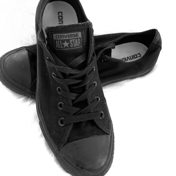 all black converse size 8